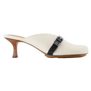 Sue Heeled Sandals - Ganni - Leather - White